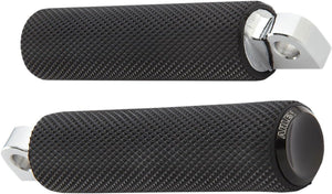 Black Solid Knurled Foot peg
