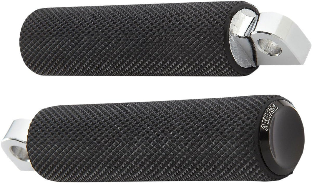 Black Solid Knurled Foot peg