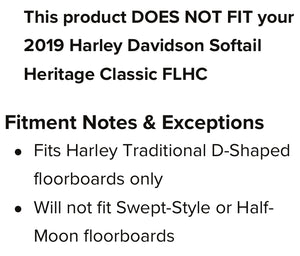 HARLEY DAVIDSON HIGHWAY PEG MOUNTS (RECTANGLE "D" BOARDS ONLY)
